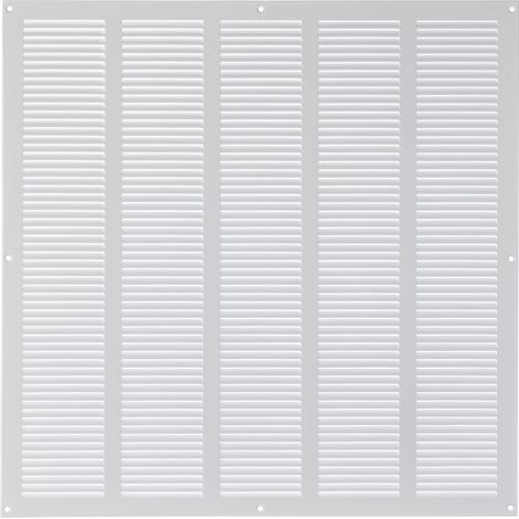 500x500mm Métal Blanc Grille de Ventilation - Grille D'aération avec Moustiquaire (1/5)