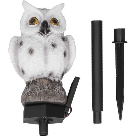 Owl Solar Garden Lights Owl Design Solar Powered Landscape Lights (44cm Height) Outdoor Waterproof Patio Yard Driveway Decorative Garden (1 Unit) (1/5)