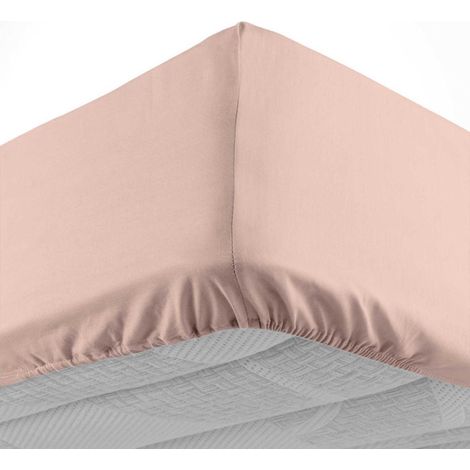 Drap Housse "Lina" 180x200cm Rose (1/5)