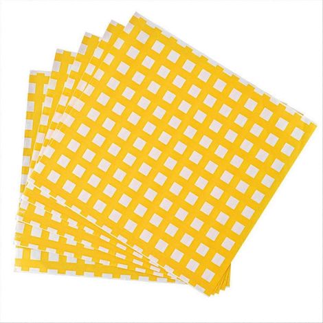 Sacs d'emballage pour sandwichs 17x17cm, doublure de panier alimentaire en papier, emballage alimentaire en papier laminé (1/5)
