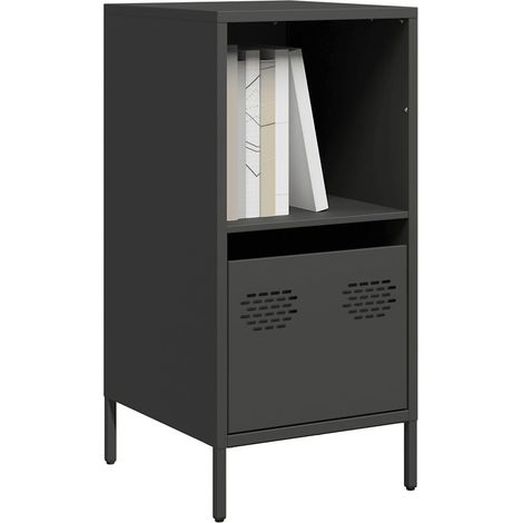 Buffet noir 35x39x73,5 cm acier laminé à froid vidaXL (1/5)