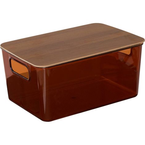 Aufbewahrungsbox mit deckel lycia 8 l, mahagoni - 5five (1/5)