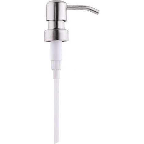 2 couvercles pour distributeur de savon, pompe à savon liquide en acier inoxydable pour lotion, kit de savon à vaisselle (1/4)