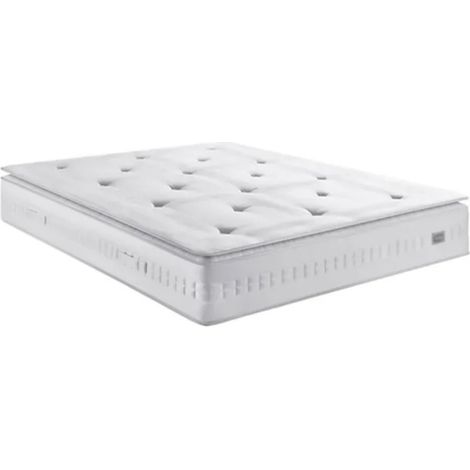 Matelas équilibré 18cm mousse haute résilience et matelassage viscoélastique Adlann – Confort et durabilité-105x190 (1/2)