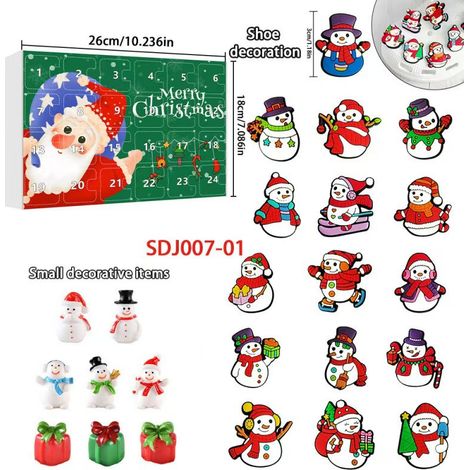 New Creative Christmas Series Blind Box Christmas 24-Day Calendar Box Cartoon Snowman Surprise Box - SDJ007—01 -