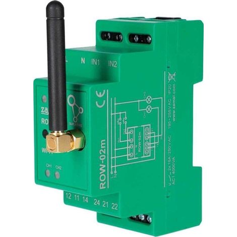 Zamel Supla ROW-02M controlador Wi-Fi 2 canales neutro