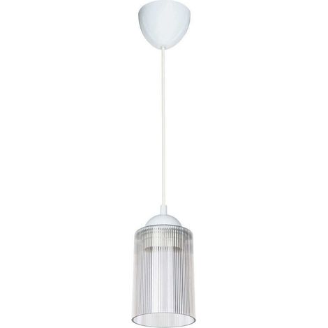 Deckenlampe Optical ASZ1025 mit transparentem Kunststoffschirm H67xB10,5. (1/3)