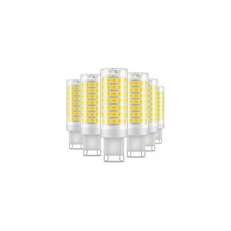 Ampoule LED G9, No Flicker 7W LED Lampes Blanc Froid 6000K, 650LM, Économie d'énergie Equivalente 60W Halogène Lumière, AC220-240V - Pack de 6 (1/5)