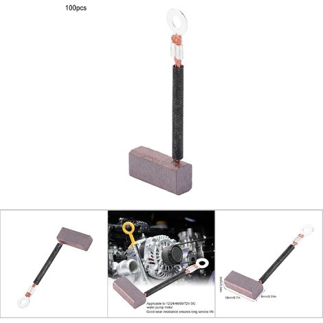 100 Stück Kohlebürsten für Gleichstrom-Wasserpumpenmotor J460 Ersatzteile (1/5)