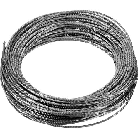 Câble métallique en acier inoxydable 304 de 1,5 mm, 7 x 19 brins, 15 m (1/5)