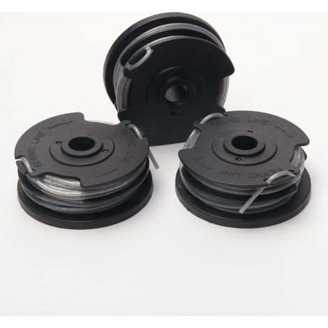 Compatible avec les tondeuses Greenworks : Kit de capuchon de bobine gris 2900719 — Accessoire pour fil de coupe-bordures et tondeuse à gazon, D