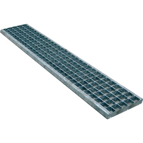 First Plast – Grille caillebotis 125 KN en métal zingué – 200 x 1000 mm – Classe B125 pour trottoirs et parkings – Maille 33 x 33 mm (1/2)