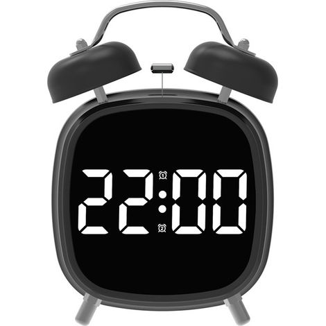 Sveglia potente, sveglia con suoneria forte, orologio per chi ha difficoltà a svegliarsi, orologio multifunzionale, sveglia, orologio da tavolo, sveglia digitale per chi ha il sonno pesante, luce in b