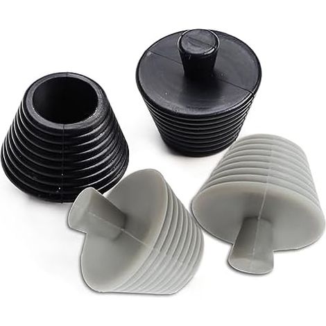 CSPARKV Gativs Universal-Abflussstöpsel, 4 Stück, Gummi-Waschbeckenstöpsel, Universal-Badewannenstöpsel, Badewannen-Abflussstöpsel, Abflussrohr-Verschlussstopfen
