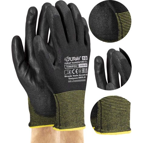 Schwarze Arbeitshandschuhe J-TIMIPOLIBB10-XL - 1 Paar