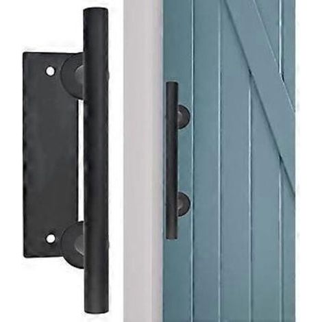 Carbon steel sliding door, round tube, rustproof, retro barn style (1/4)