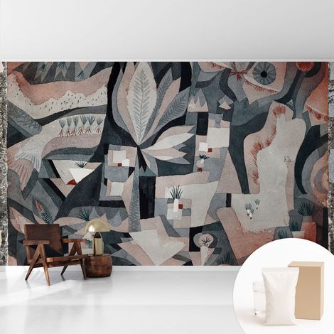 Tapete Vliestapete mit Kleber - modernes Design - Wohnungsdeko - geruchslos - langlebig Abstraktion der Natur 416x254 cm (1/5)