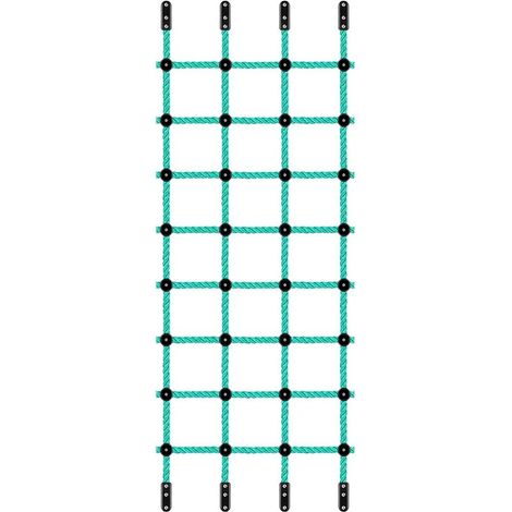Filet Escalade Enfant, 354x76cm Portique d'escalade Aire Jeu éChelle Corde Nylon avec kit Quincaillerie Jeux D'ExtéRieur BalançOire pour Enfants Aire Jeux Cabane Accessoires D'EntraîNement (1/5)