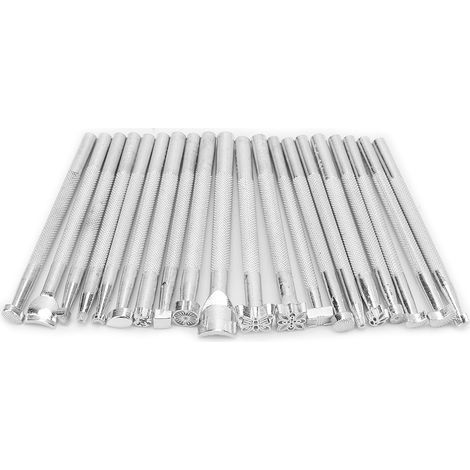 Set mit 20 Lederlochern in verschiedenen Formen, Werkzeuge für die Lederverarbeitung (1/5)