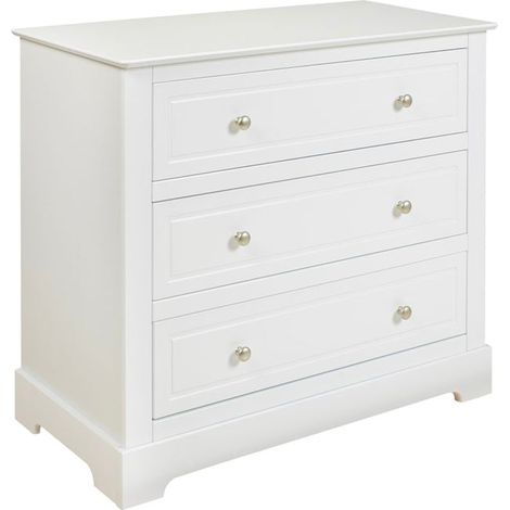 Cassettiera 3 cassetti bianco 90cm (1/3)
