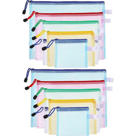 pockets 12 for easy identification semi transparent with