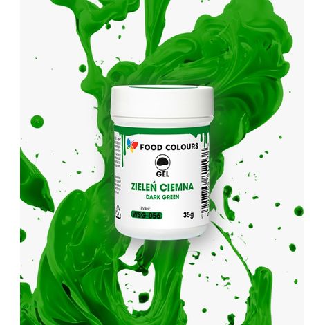 Dunkelgrüne Gel-Lebensmittelfarbe 35 g