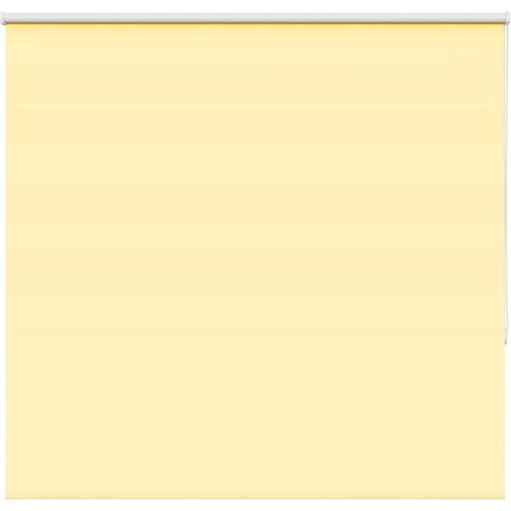 Verdunkelungsrollo Gelb 145x130cm Stoffbreite 141,6cm Polyester
