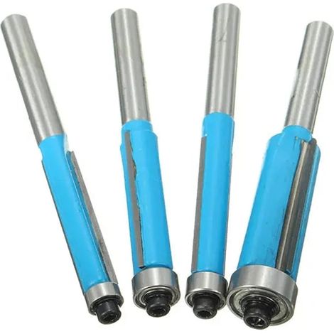 Holzfräser, 4 Stück, 1/4-Zoll-Schaft, bündig, Fräser-Bit-Set (1/5)