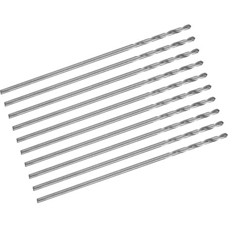 Lot de 10 forets hélicoïdaux à petite tige droite pour perceuse à perles, outils de quincaillerie, 0,75 mm (1/5)