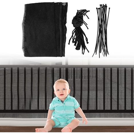 Railing Stair Net, Child Safety Net, Stair Protection, Child Protection, Railing Stairs, Baby Safety (1/5)