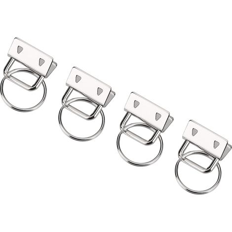 Lot de 20 mousquetons de fixation pour sangle, accessoires de suspension, couleur nickel, 25 mm (1/5)