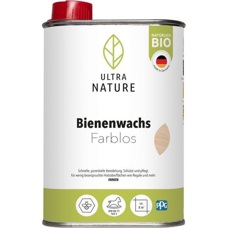 Ultra Nature Bienenwachs 250 ml farblos Holzpflege (1/3)