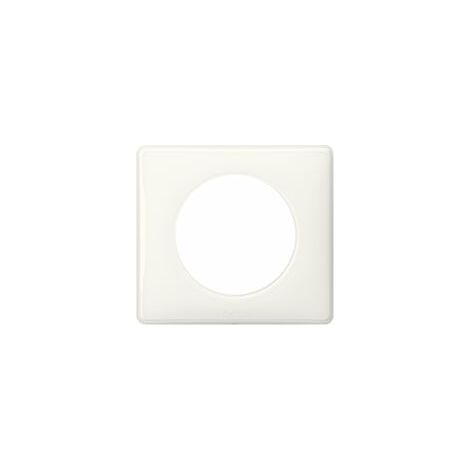 Legrand – Plaque 1 poste Celiane blanche – Pour fixation sur mur – Compatible avec systèmes électriques standards – Usage professionnel