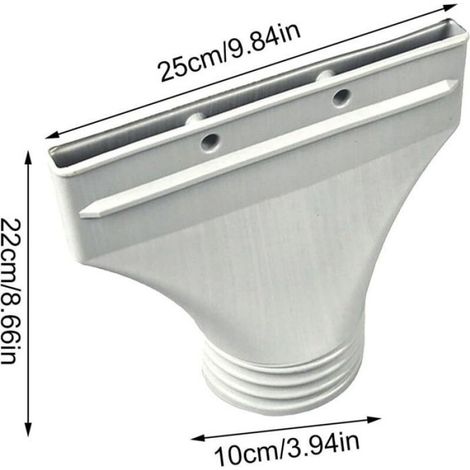 Raccord De Tuyau D'évacuation - Climatiseur Portable - Adaptateur Conique En Plastique Blanc - Pour Fenêtres Étroites - 25 Cm - 1 Pièce (1/5)