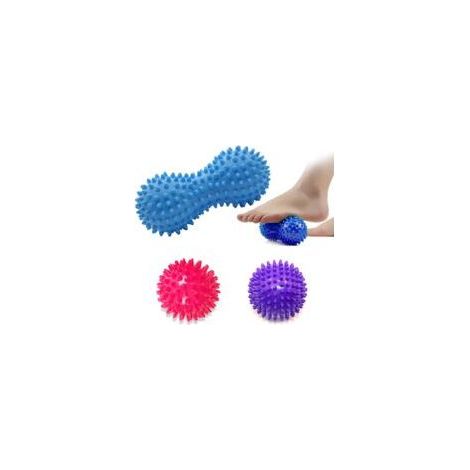 Boule de Massage Boule Hérisson,Balle de hérisson de sport,Balle de Massage Fasciite Plantaire,Boules de massage de remise en forme,Dos, Epaules, Bras, Lot de 3 (1/5)