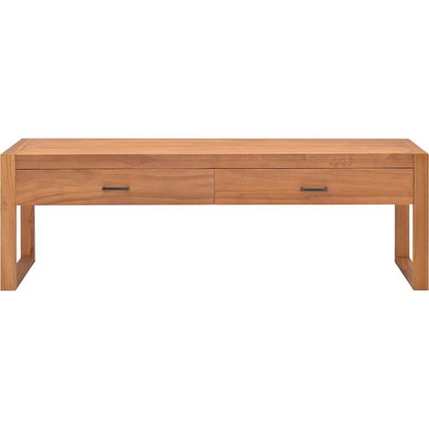 Maison Exclusive - TV-Schrank 140x40x45 cm Teakholz (1/5)