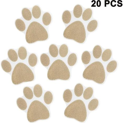 20 Pegatinas antideslizantes para bañera Huellas de patas de gato Pegatinas antideslizantes para bañera Pegatinas autoadhesivas Flores (1/5)