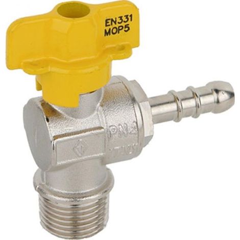 RUBINETTO A SFERA GAS SQUADRA M F-BRICO 1/2 x 0.9 Gpl (1/3)
