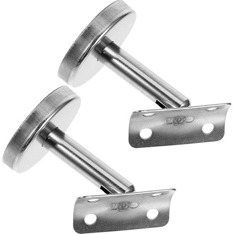 2 Piece Stainless Steel Handrail Bracket for Straight Wall Mounted Stair Rail Suitable Contemporary Minimalist Design (1/5)