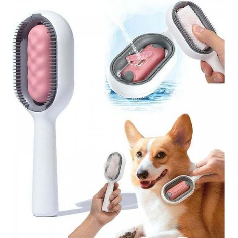 Peigne d Epilation pour Animaux de Compagnie, Brosse pour Chat avec Réservoir d'Eau, Brosse Chiens Chats Autonettoyante (1/5)