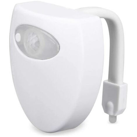 BUNTHAUS LED pour toilettes avec capteur de couleur changeante 16 couleurs étanche et fonctionne avec piles (1/5)
