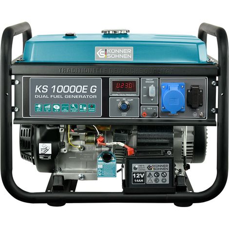 Könner&Söhnen Gas Benzin Stromaggregat 8000 Watt KS10000EG Stromerzeuger Notstrom (1/9)