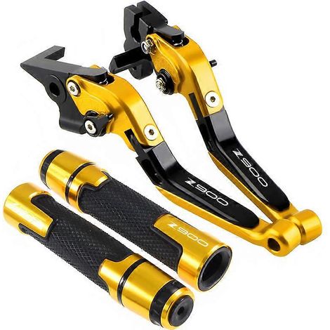 Aplicable a Kawasaki Z900 Z 900 2017-2022 2020 2021 Juego de palancas de freno y embrague CNC para motocicleta, con manillar plegable ajustable y protectores (O) (1/5)
