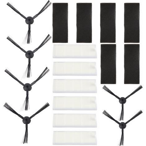 Kit accessoires robot aspirateur ILIFE A6 A4 A4s : brosses latérales, filtres HEPA, outils de nettoyage de rechange. (1/5)
