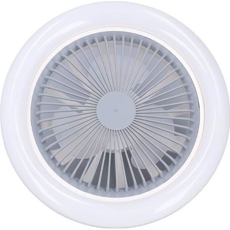 (Weißer) LED-Deckenventilator - GAROSA - Deckenventilator mit Beleuchtung - Weiß - 30 W - 3 Geschwindigkeitsstufen