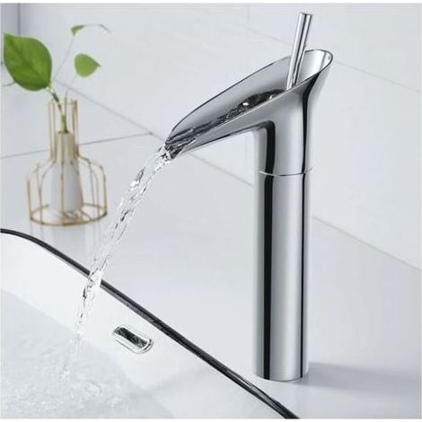 Bathroom Faucet, Bathroom Faucet Single Lever Chrome Retro Basin Mixer Tap Bathroom Mixer Tap, Brass Counter Top Basin Faucet Hand Wash Basin Faucet (1/5)