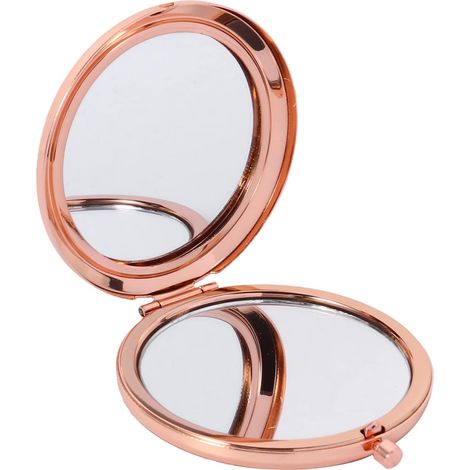 Lot De 3 Miroirs Pliables Et Compacts pour Poche Miroir De Voyage Double Face Miroir De Maquillage Portable pour Fête Pique- (1/5)