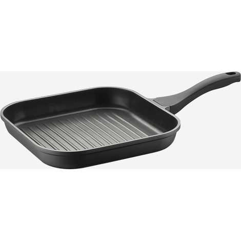 Bistecchiera grill antiaderente in alluminio 28 cm Pro