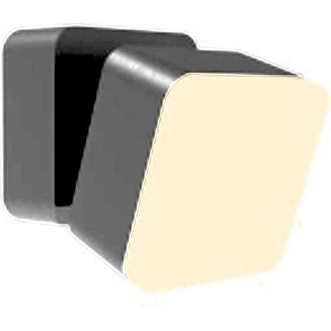 Wandlampe außen LED Aluminium IP44 Anthrazit Weiß eckig warmweißes Licht 3000 K 750 lm Modern
