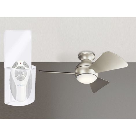 Kleiner Deckenventilator Silber, mit Licht - Feuchtraumgeeignet, Ø 86cm (1/5)